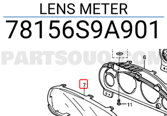Honda 78156S9A901 LENS METER