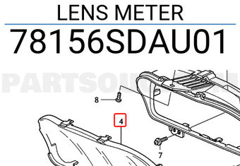 Honda 78156SDAU01 LENS METER