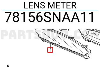 Honda 78156SNAA11 LENS METER