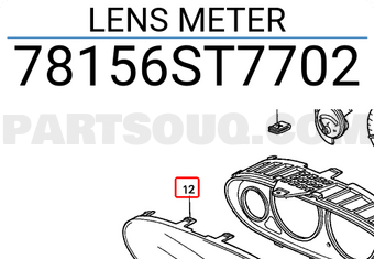 Honda 78156ST7702 LENS METER
