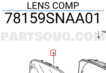 Honda 78159SNAA01 LENS COMP