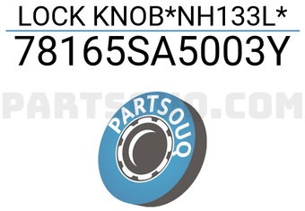 Honda 78165SA5003Y LOCK KNOB*NH133L*