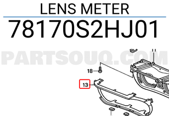 Honda 78170S2HJ01 LENS METER