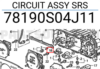 Honda 78190S04J11 CIRCUIT ASSY SRS