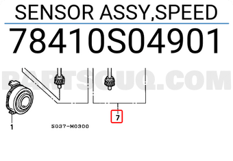 Honda 78410S04901 SENSOR ASSY,SPEED