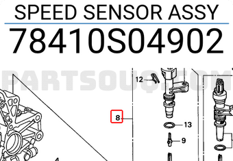 Honda 78410S04902 SPEED SENSOR ASSY