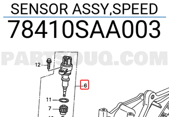 Honda 78410SAA003 SENSOR ASSY,SPEED