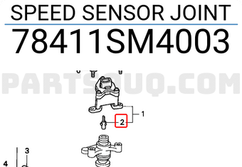 Honda 78411SM4003 SPEED SENSOR JOINT