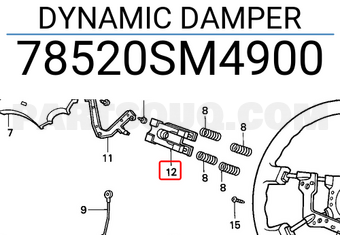Honda 78520SM4900 DYNAMIC DAMPER