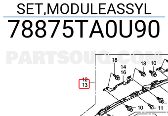 Honda 78875TA0U90 SET,MODULEASSYL