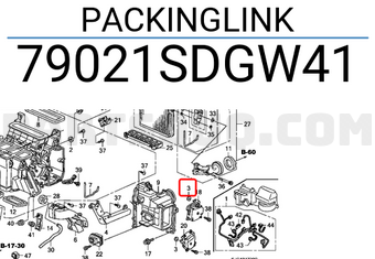 Honda 79021SDGW41 PACKINGLINK