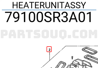 Honda 79100SR3A01 HEATERUNITASSY
