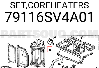 Honda 79116SV4A01 SET,COREHEATERS