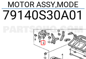 Honda 79140S30A01 MOTOR ASSY,MODE