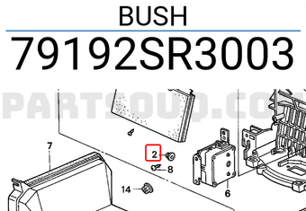 Honda 79192SR3003 BUSH