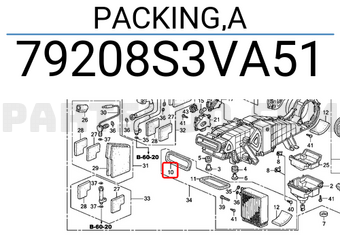 Honda 79208S3VA51 PACKING,A