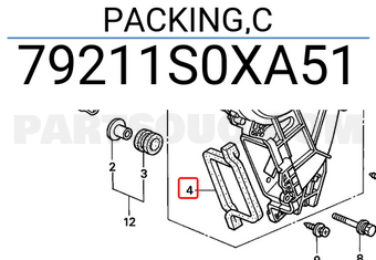 Honda 79211S0XA51 PACKING,C