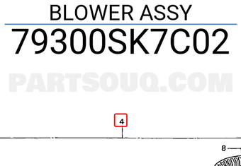 Honda 79300SK7C02 BLOWER ASSY