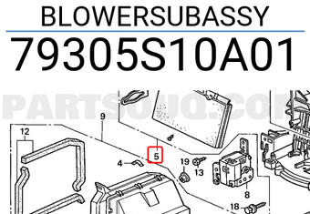 Honda 79305S10A01 BLOWERSUBASSY