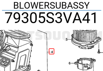 Honda 79305S3VA41 BLOWERSUBASSY