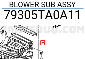 Honda 79305TA0A11 BLOWER SUB ASSY