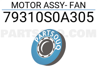 Honda 79310S0A305 MOTOR ASSY- FAN