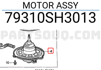 Honda 79310SH3013 MOTOR ASSY