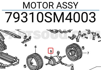 Honda 79310SM4003 MOTOR ASSY