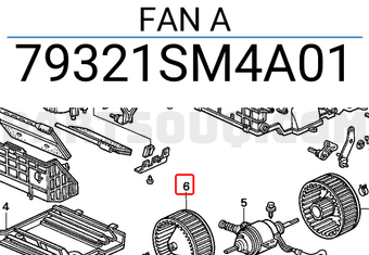 Honda 79321SM4A01 FAN A