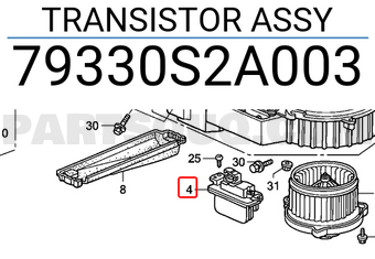Honda 79330S2A003 TRANSISTOR ASSY