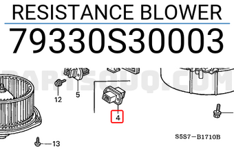 Honda 79330S30003 RESISTANCE BLOWER