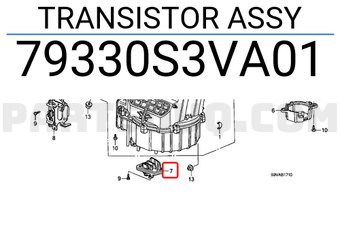 Honda 79330S3VA01 TRANSISTOR ASSY
