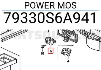 Honda 79330S6A941 POWER MOS