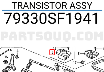 Honda 79330SF1941 TRANSISTOR ASSY