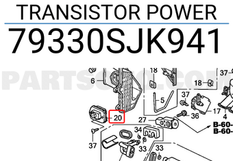 Honda 79330SJK941 TRANSISTOR POWER