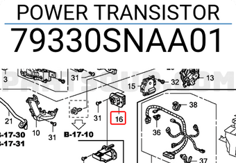 Honda 79330SNAA01 POWER TRANSISTOR