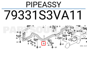 Honda 79331S3VA11 PIPEASSY