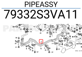Honda 79332S3VA11 PIPEASSY