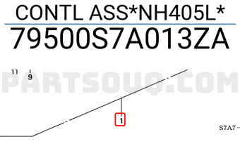 Honda 79500S7A013ZA CONTL ASS*NH405L*