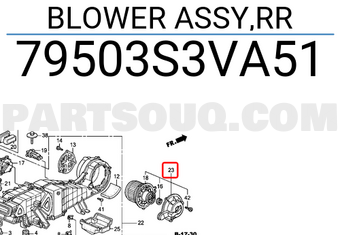 Honda 79503S3VA51 BLOWER ASSY,RR