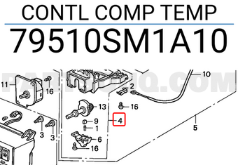 Honda 79510SM1A10 CONTL COMP TEMP
