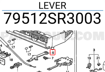 Honda 79512SR3003 LEVER