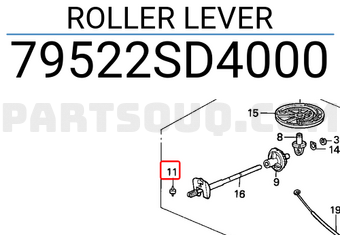 Honda 79522SD4000 ROLLER LEVER