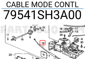Honda 79541SH3A00 CABLE MODE CONTL