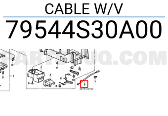 Honda 79544S30A00 CABLE W/V