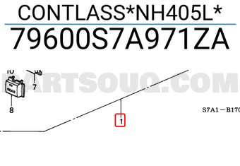 Honda 79600S7A971ZA CONTLASS*NH405L*