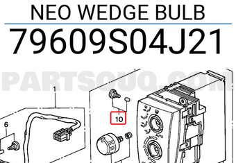 Honda 79609S04J21 NEO WEDGE BULB