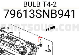 Honda 79613SNB941 BULB T4-2