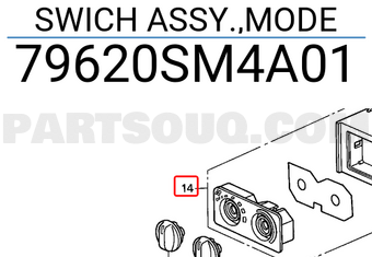 Honda 79620SM4A01 SWICH ASSY.,MODE