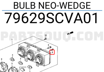 Honda 79629SCVA01 BULB NEO-WEDGE